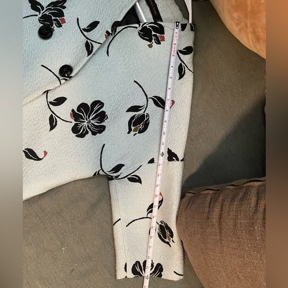 ZARA MANTEL JACKE BLUMEN KIMONO FLORAL PRINT JACQUARD COAT - Picture 7 of 15